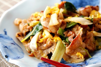 豚キムチの卵とじ