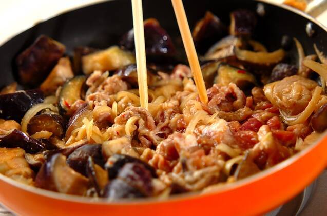 下味冷凍でナスと豚肉のみそ炒めの作り方の手順5