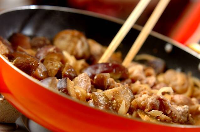 下味冷凍でナスと豚肉のみそ炒めの作り方の手順7