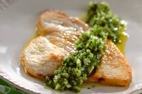 カジキのグリーンソース