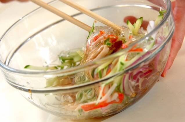 サッパリ春雨サラダの作り方の手順6