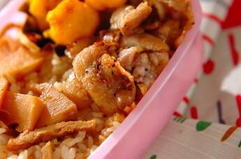 豚のガーリック炒め