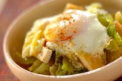 すぐできる副菜！春キャベツの卵とじ