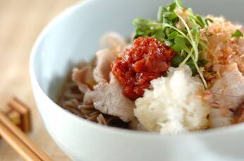 冷しゃぶ梅おろしそば