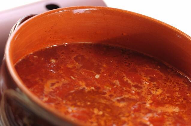 モッツァレラトマト鍋の作り方の手順4