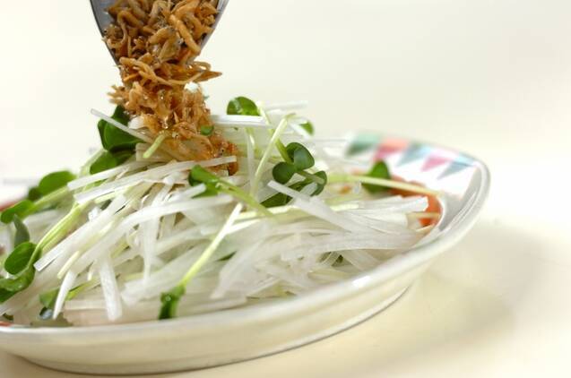 大根とシラスの和風サラダの作り方の手順3