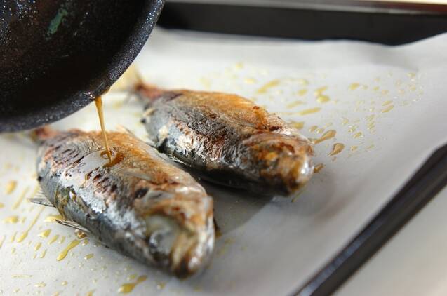 アジのハーブ焼きの作り方の手順8