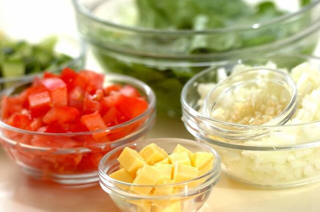 今日の献立 メインになるメキシカンサラダ 15分で完成 by森岡 恵さんの作り方の手順1