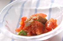 トマトとオクラのサラダ