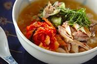 キムチ入り冷汁ご飯