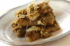 ゴボウのとろろ昆布和え