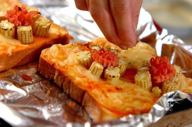 ひまわりトーストの作り方の手順4