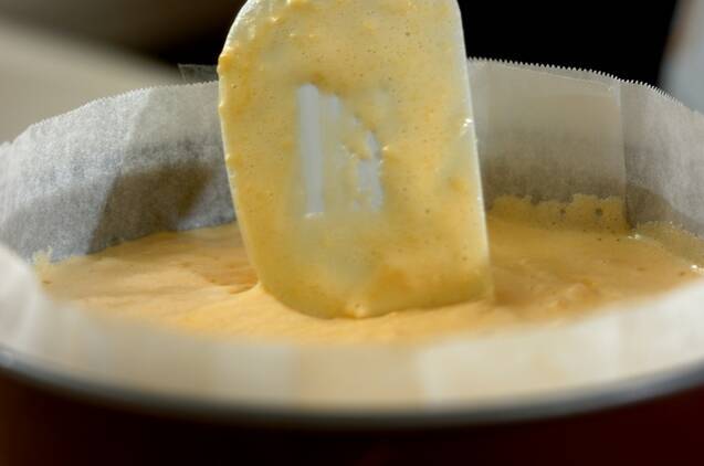 かわいい！華やか桃のヨーグルトムースケーキの作り方の手順8