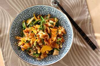 簡単やみつき！スタミナ豚バラニラ玉炒め by 横田 真未さん