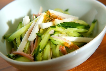 長芋とキュウリのサラダ