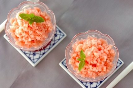 ヘルシー甘酒スイカシャーベット