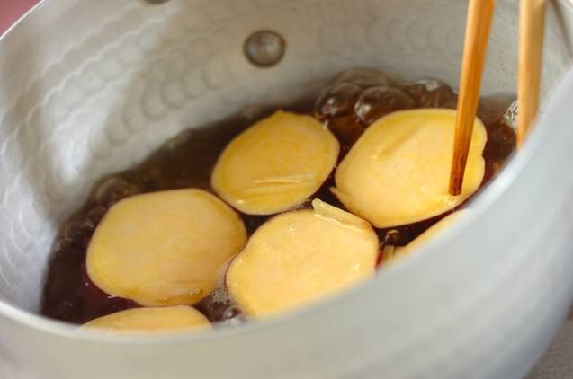 サツマイモのショウガレモン煮の作り方の手順3