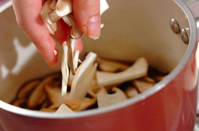 キノコとツナの佃煮の作り方の手順3