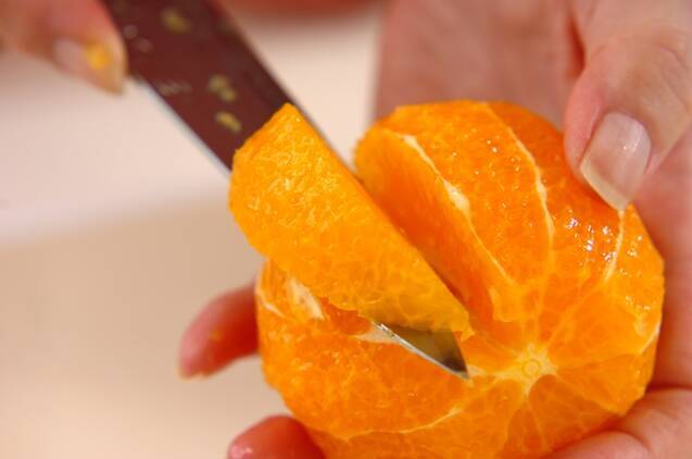 オレンジクレープの作り方の手順3