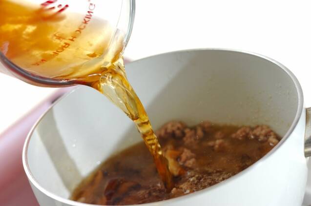 豚ひき肉とモヤシのスープの作り方の手順4