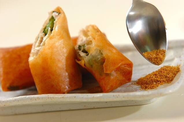 ささ身とクレソンの春巻きの作り方の手順5