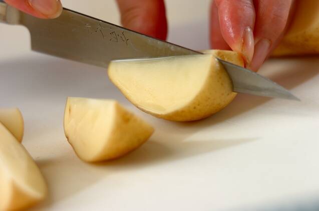 カレー風味のベイクドポテトの作り方の手順1