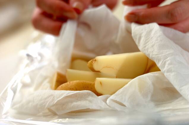 カレー風味のベイクドポテトの作り方の手順2