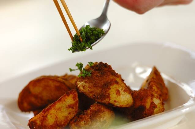 カレー風味のベイクドポテトの作り方の手順4