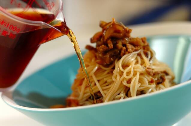 ナスとひき肉のジャージャー麺風素麺の作り方の手順3