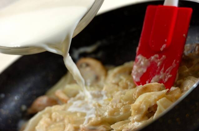 アサリとブロッコリーのグラタンの作り方の手順6