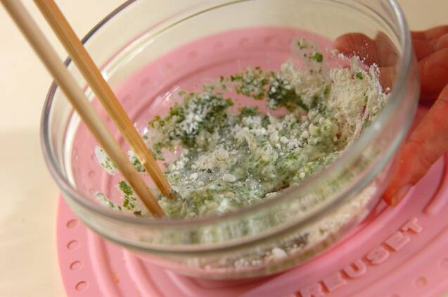 ちくわの磯辺揚げの作り方の手順1
