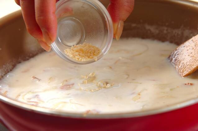 カリフラワーとマカロニのグラタンの作り方の手順4