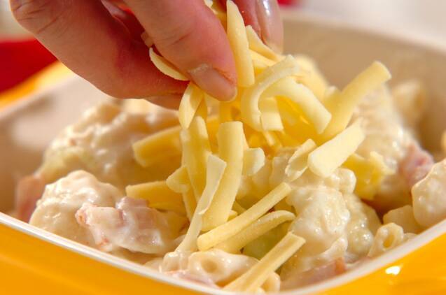 カリフラワーとマカロニのグラタンの作り方の手順6