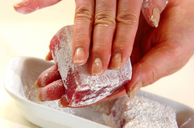 マグロのカツの作り方の手順2