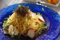 ハモの冷製明太子パスタ