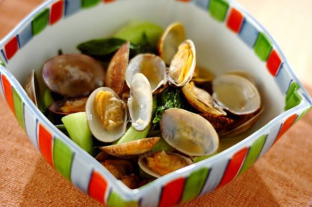 アサリとチンゲンサイのサッと煮