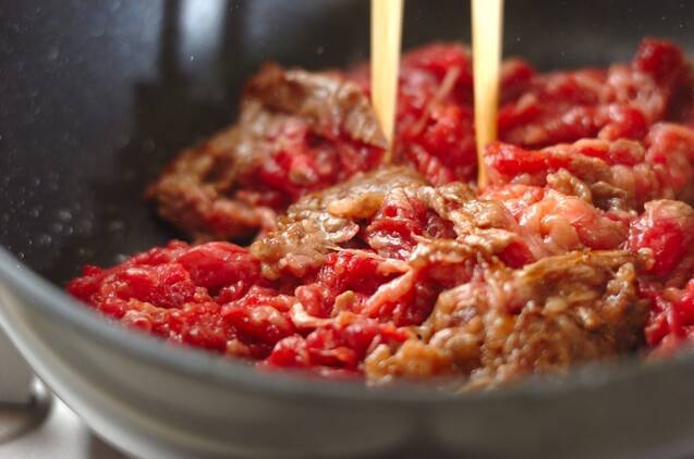 牛肉とピーマンのオイスター炒めの作り方の手順4