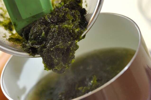 アーサ汁の作り方の手順2