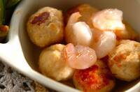 鶏つくねのエビあんかけ