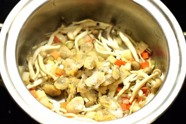 アサリとおくらのケミカルスープの作り方の手順8