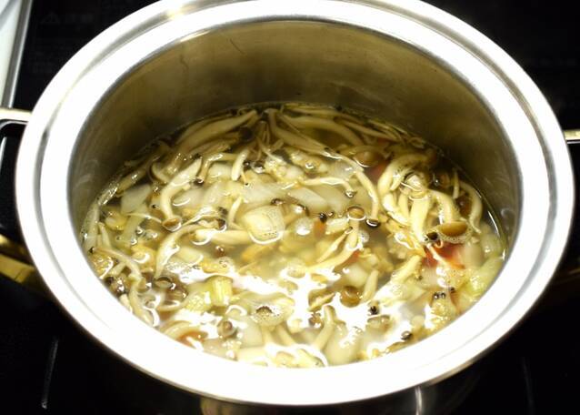 アサリとおくらのケミカルスープの作り方の手順9