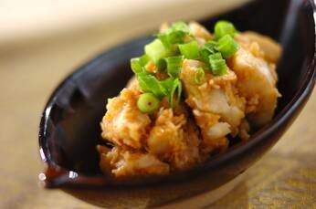 里芋のしょうゆ麹和え