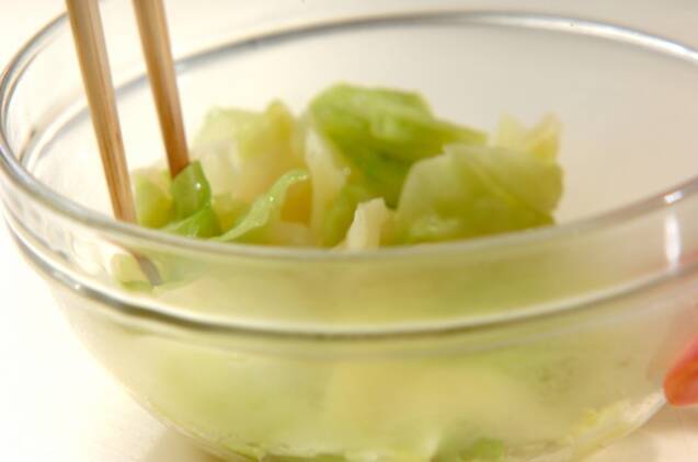 蒸しキャベツのマリネの作り方の手順3