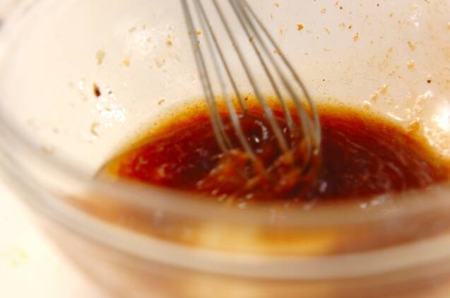 豆腐と水菜の中華風和えの作り方の手順3