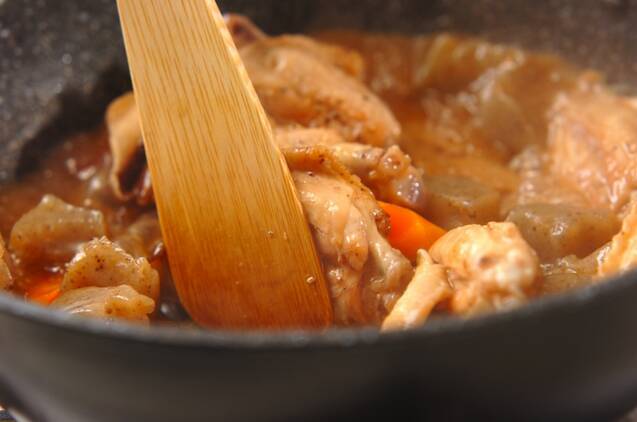 鶏手羽の煮物の作り方の手順4