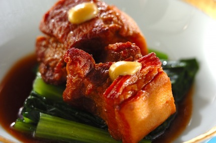 米ぬかで下茹で！トロトロ豚の角煮