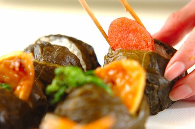 春らんまんパッカンおにぎりとおかず巾着の作り方の手順9