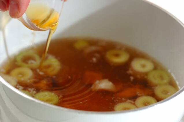 鶏肉のすまし汁の作り方の手順3