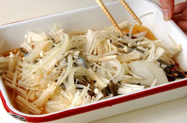 シシャモの南蛮漬けの作り方の手順5