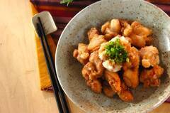 さわやかおろしポン酢でいただく鶏のサクッと竜田揚げ